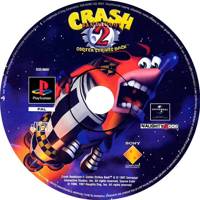 Crash Bandicoot 2: Cortex Strikes Back (PS1) (gamerip) (1997
